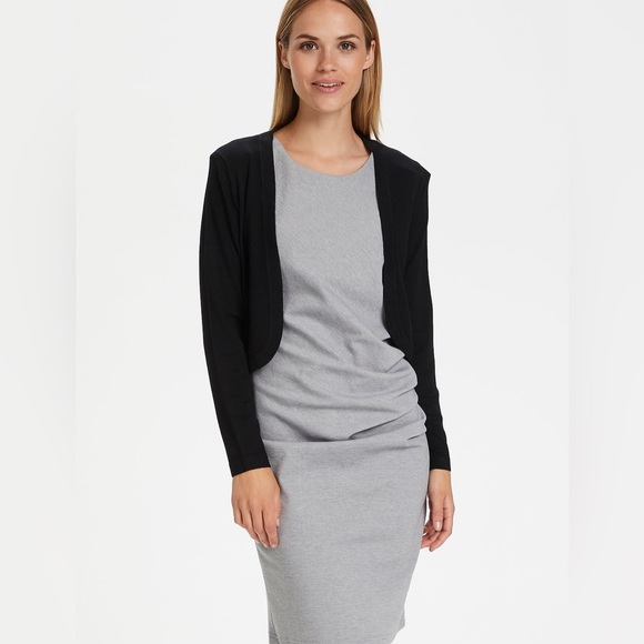 KAFFE ASTRID BOLERO in Black Medium - Picture 2 of 12